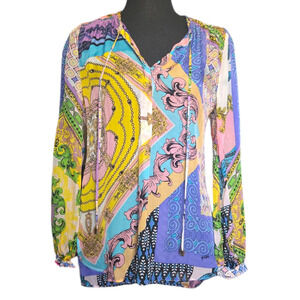 Hale Bob 100% Semisheer Blouse Size XS